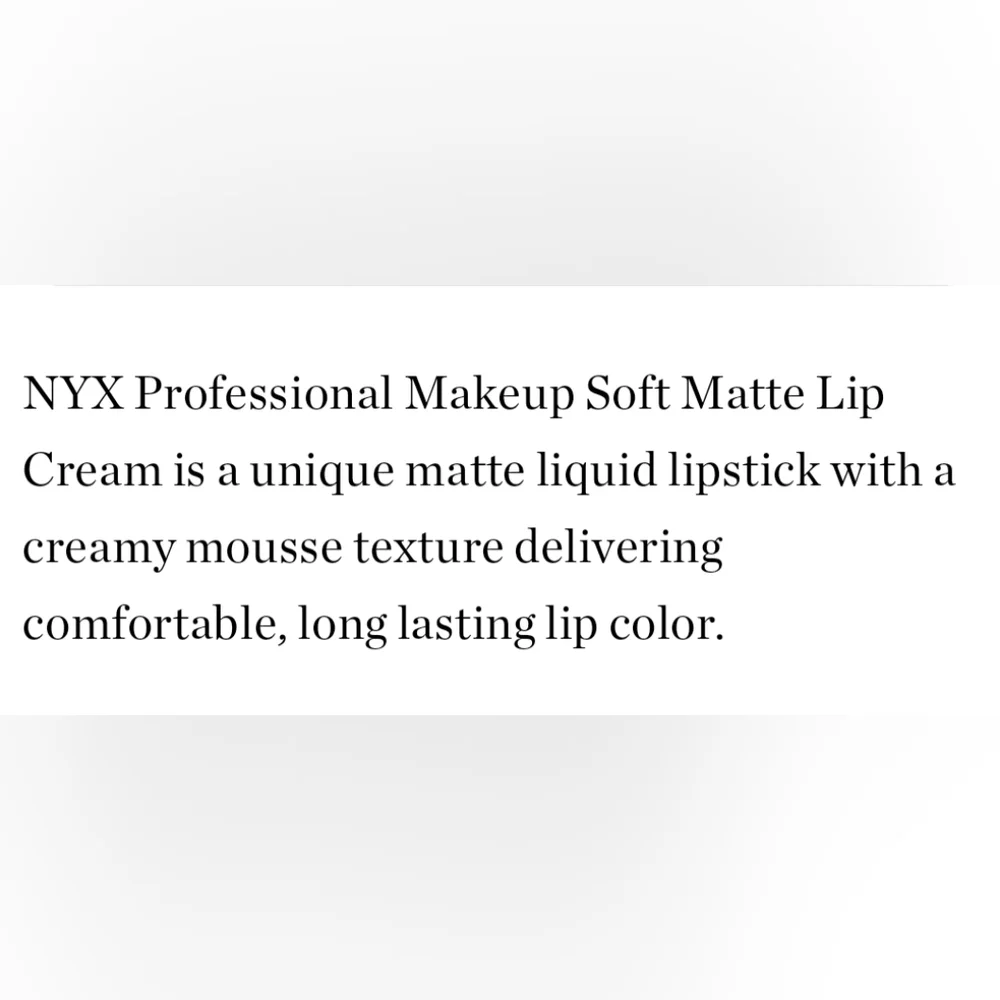 NYX Soft Matte Lip Cream Lightweight Liquid Lipstick Shade: Cannes 🆕